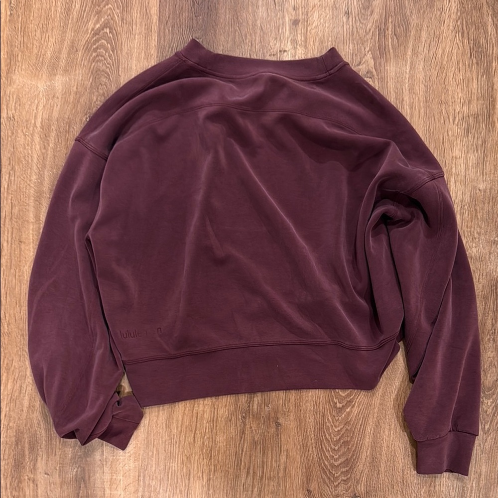 Lululemon Burgundy Sweater - Picture 2 of 3